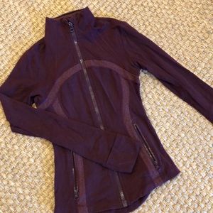 Lululemon define zip-up jacket in maroon